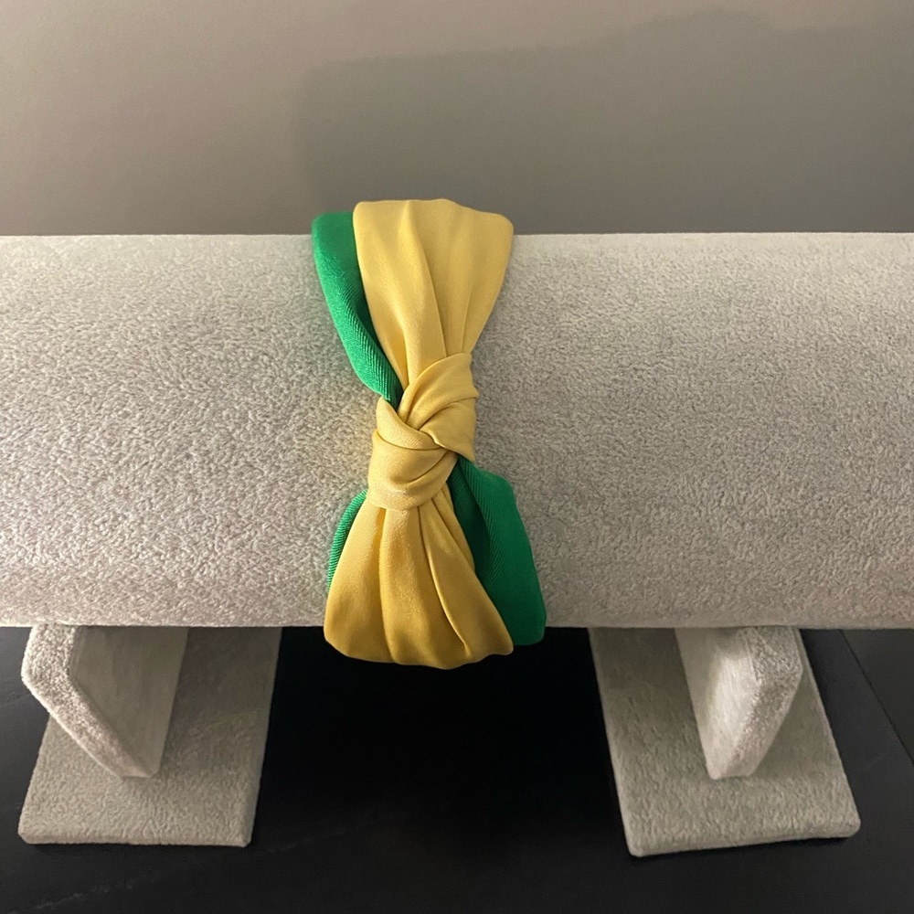 NWOT Green & Yellow Knot Headband💚 💛
